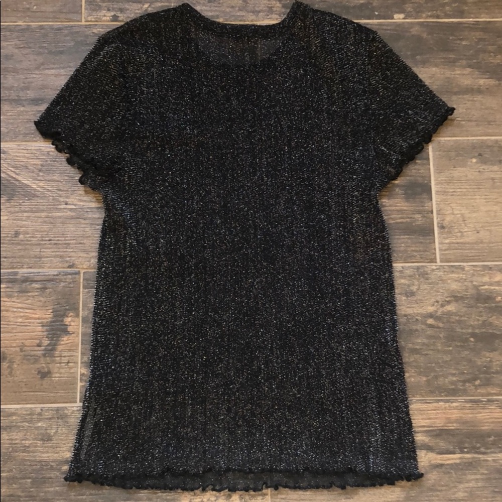 Out From Under Sheer Sparkly Top